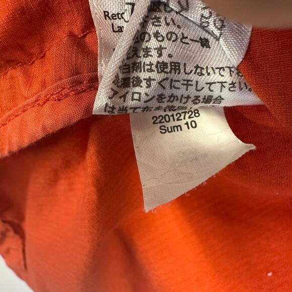 Eddie Bauer Orange Spring Lightweight Full Zip Hooded Jacket Womens Large - Picture 14 of 16